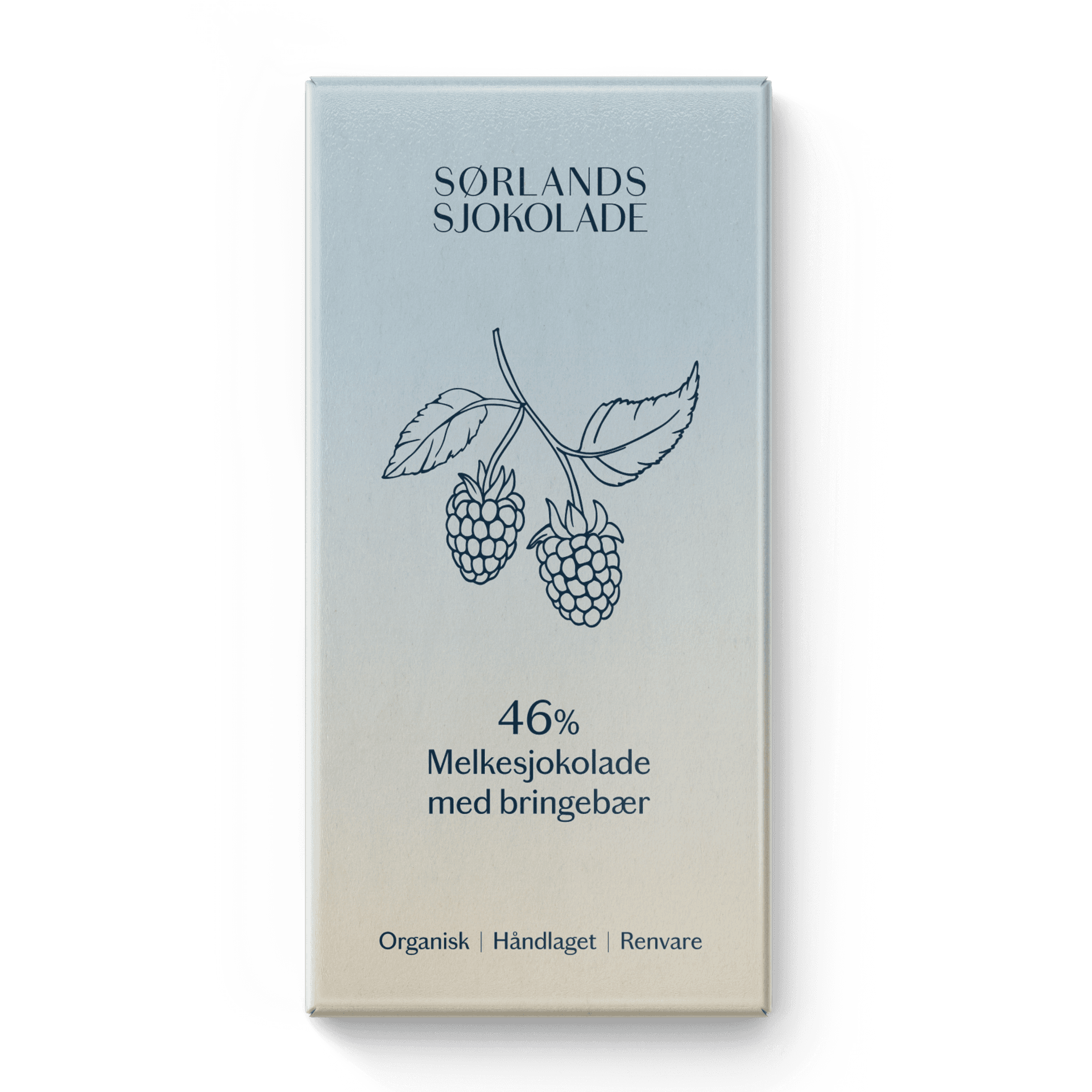 46% Melkesjokolade med bringebær